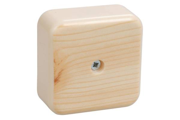 Коробка распаячная ОП 50х50х20 IP20 КМ41206-04 (4 клем. 3кв.мм) сосна IEK UKO10-050-050-020-K34