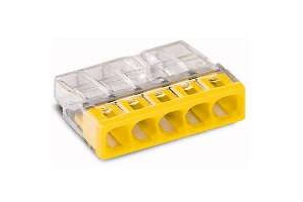 Клемма 5х(0.5-2.5мм) 5-х проводн. для распред. короб. (без п) WAGO 2273-205