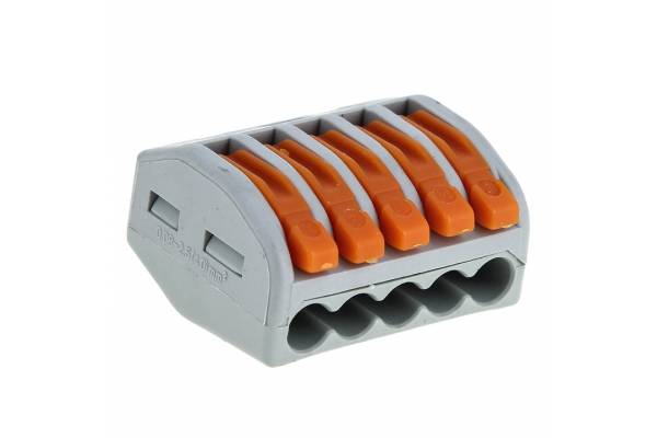 Клемма СМК-415 с рычагом 5 отверстий 0.08-2.5кв.мм (уп.100шт.) PROxima EKF plc-smk-415