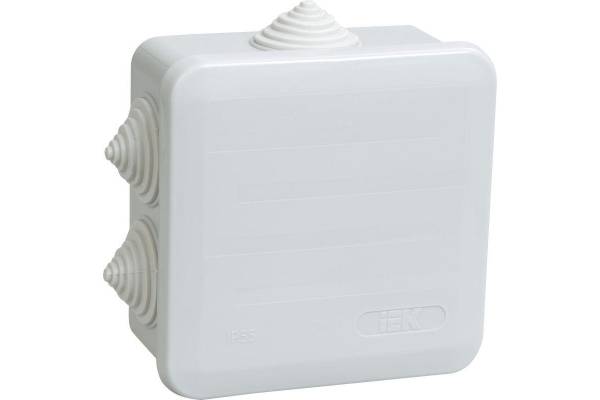 Коробка распаячная ОП 100х100х50 IP44 КМ41255 IEK UKOZ11-100-100-050-K41-44
