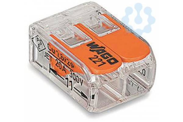Клемма универс. компактная 2х(0.14-4.0) WAGO 221-412