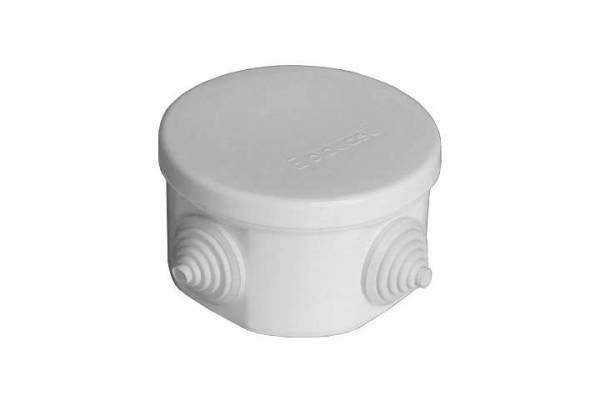 Коробка распределительная ОП 75х45мм IP54 4 выхода 4 гермоввода крышка защелкивающаяся сер. Epplast 240342