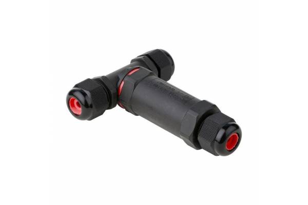 Коннектор кабельный Т-образный (клеммник 3PIN) IP68 FreeTools EKF plc-uac-cb3T