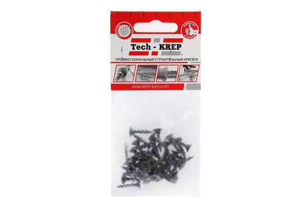 Саморез 3.8х19 гипсокартон-дерево (уп.40шт) пакет Tech-Krep 102369