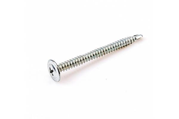 Саморез 4.2х19 металл-металл с прессшайбой сверло цинк (уп.1000шт) коробка СТРОЙМЕТИЗ ММ4219СЦ1