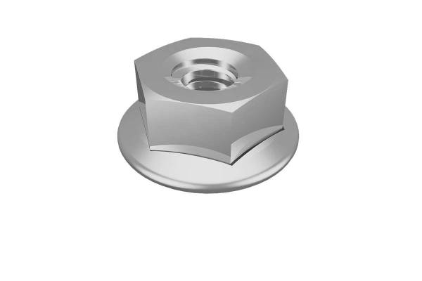 Гайка специальная с фланцем М6 DIN6923 GS6 сталь КМ LO0685