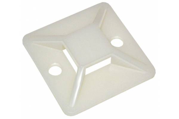Площадка самокл. 30х30 под хомуты бел. (уп.100шт) IEK UHP30-30-100