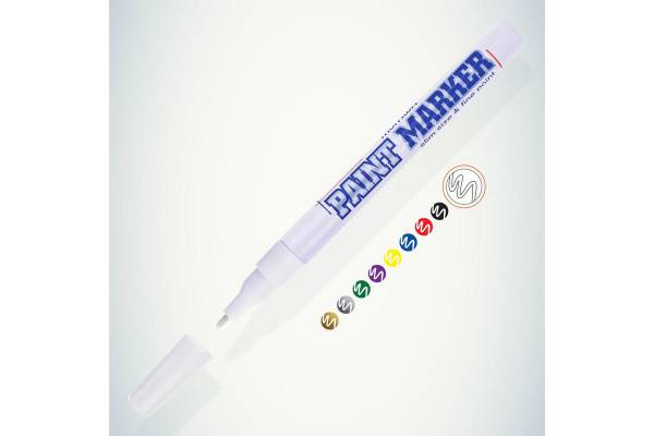 Маркер-краска Slim 2мм нитро-основа бел. MunHwa Б0048234