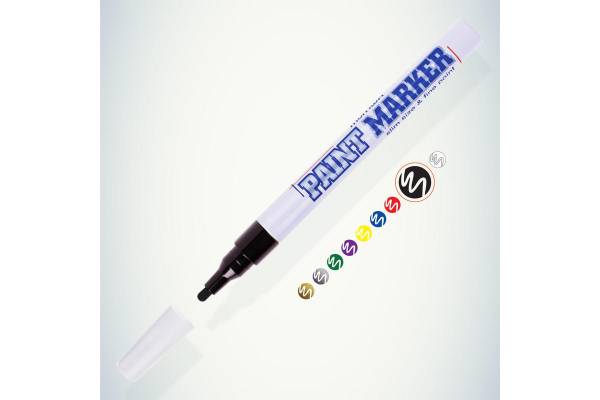 Маркер-краска Slim 2мм нитро-основа черн. MunHwa Б0048235