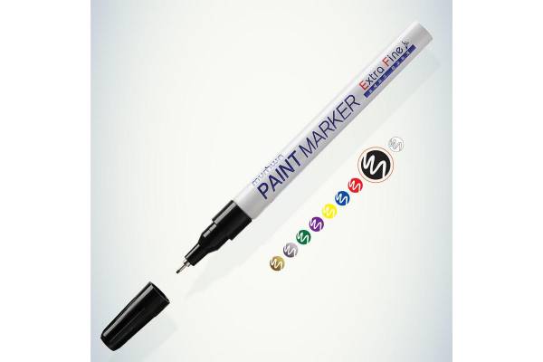 Маркер-краска Extra Fine 1мм нитро-основа черн. MunHwa Б0048237