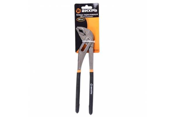 Клещи переставные 250мм обливные рукоятки Вихрь 73/6/3/4