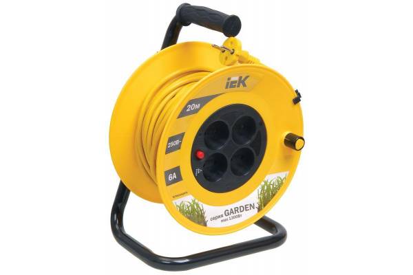 Удлинитель на катушке 4х20м без заземл. 6А IP20 УК20 