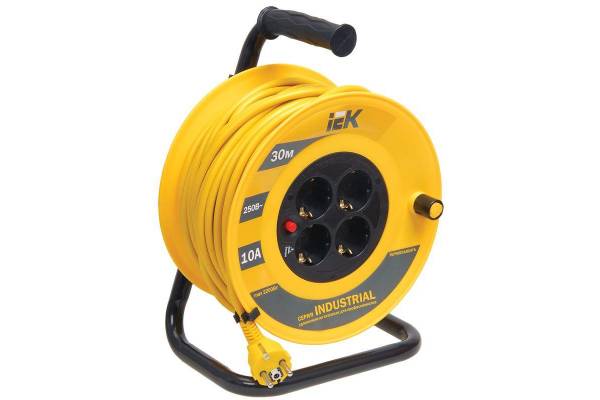 Удлинитель на катушке 4х30м с заземл. 10А IP20 УК30 