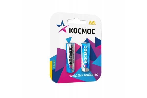 Элемент питания алкалиновый LR LR6 BP-2 (блист.2шт) Космос KOCLR62BL