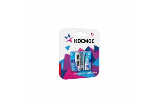 Элемент питания алкалиновый LR LR14 Максимум BP2 (блист.2шт) Космос KOCLR14MAX2BL