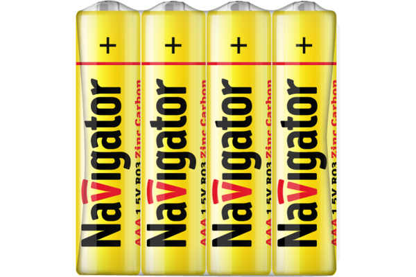 Элемент питания солевой 94 757 NBT-NS-R03-SH4 (шринка 4шт) Navigator 94757