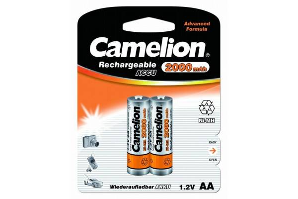 Аккумулятор R6 NI-MN 2000мА.ч BP-2 (блист.2шт) Camelion 3504