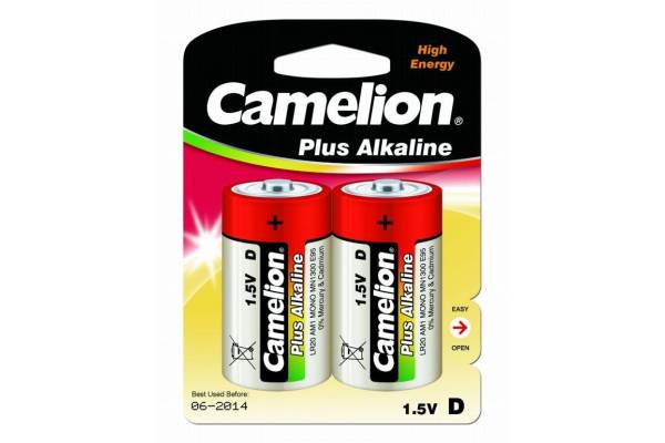 Элемент питания алкалиновый LR LR20 BL-2 (блист.2шт) Camelion 1654