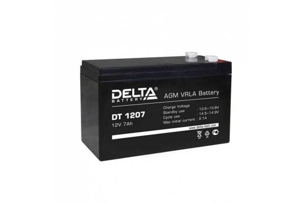Аккумулятор 12В 7А.ч Delta DT 1207