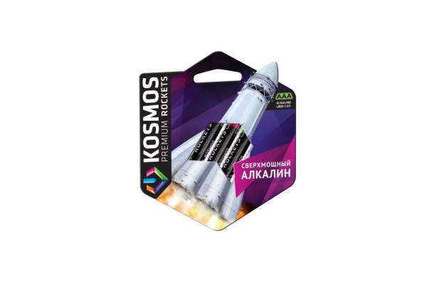 Элемент питания алкалиновый LR03 KOSMOS premium ROCKETS (блист. 4шт) Космос KOSLR03ROCKETS4BL