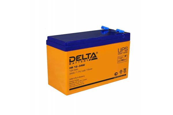 Аккумулятор 12В 9А.ч Delta HR 12-34 W