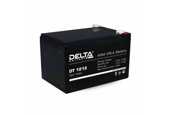 Аккумулятор 12В 12А.ч. Delta DT 1212