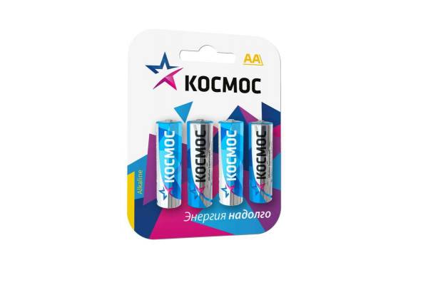 Элемент питания алкалиновый LR LR6 BP-4 (блист.4шт) Космос KOCLR64BL_classic