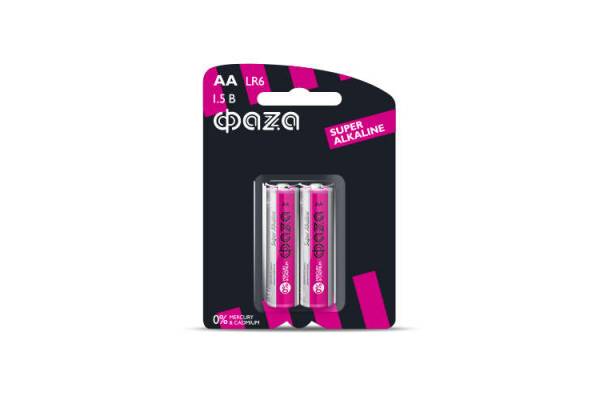 Элемент питания алкалиновый LR6 Super Alkaline BL-2 (уп.2шт) ФАZА 2858443